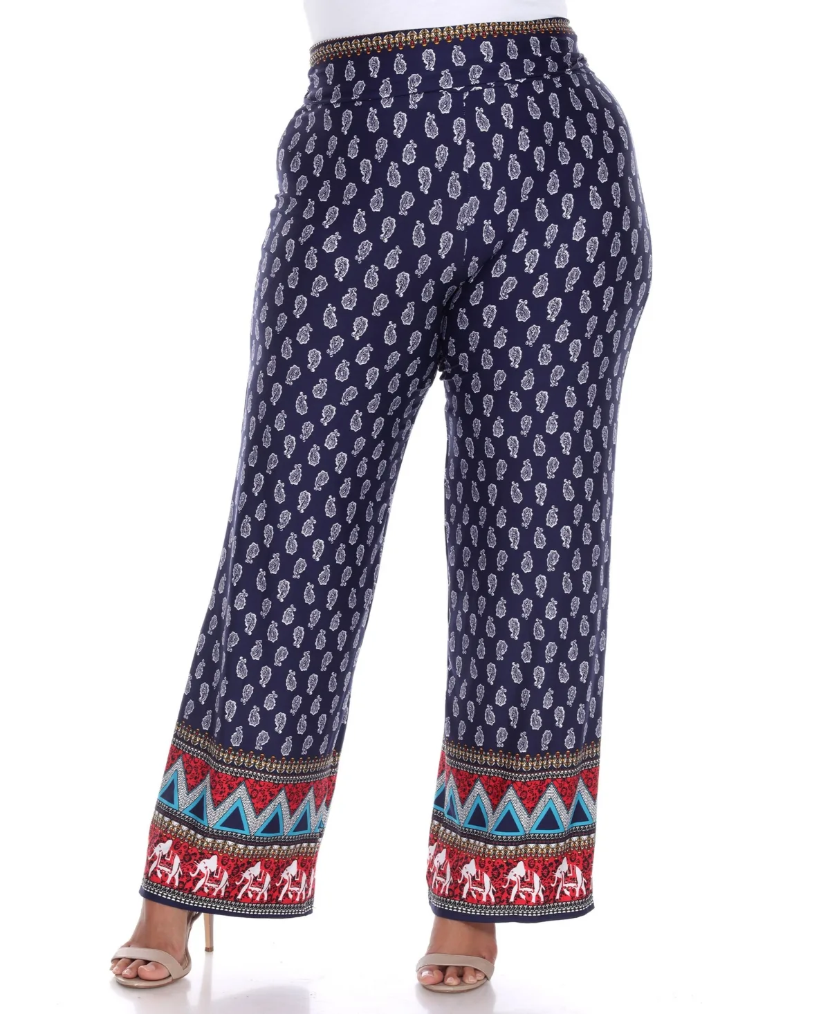 Printed Palazzo Pants by White Mark