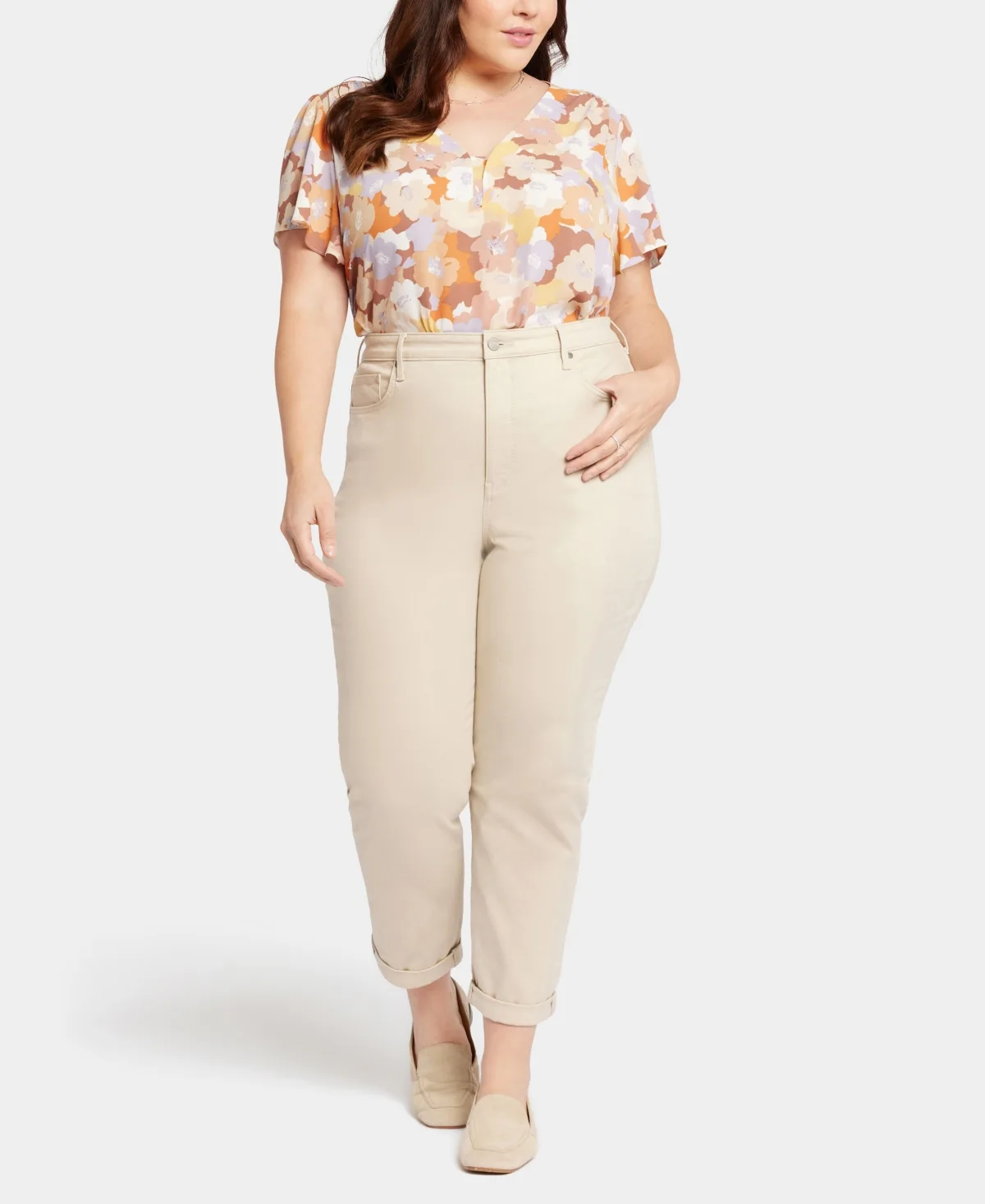 Margot Girlfriend Jeans with Roll Cuffs by Nydj