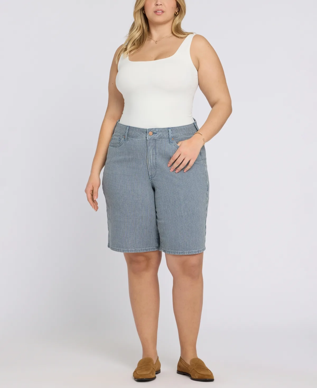 Lilly Mid-Rise Shorts with Lift Tuck Technology by Nydj
