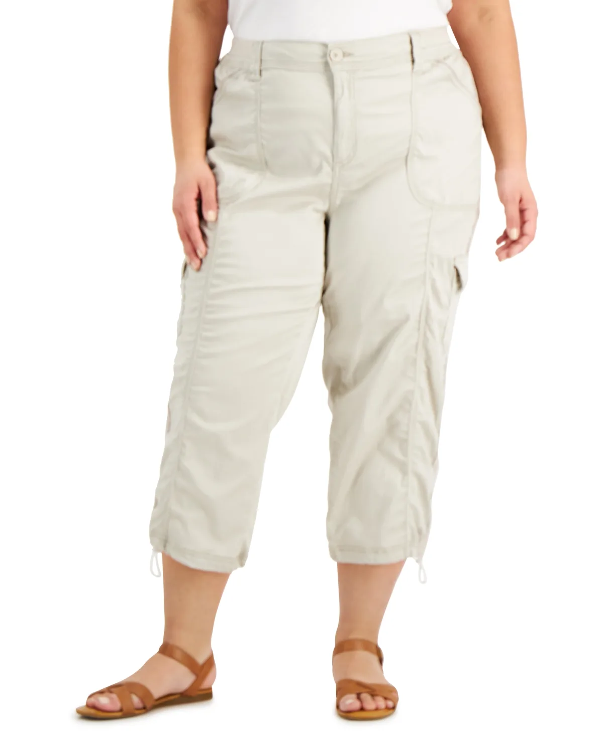 Mid-Rise Cargo Capri Pants by Style & Co