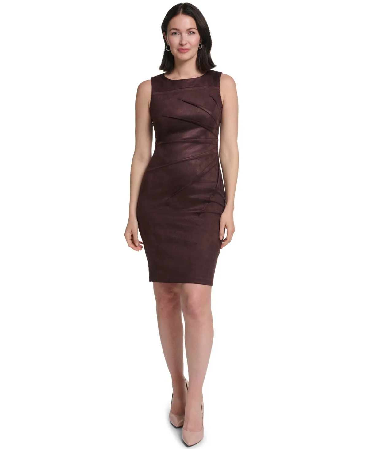 Sleeveless Crew Neck Dress by Calvin Klein