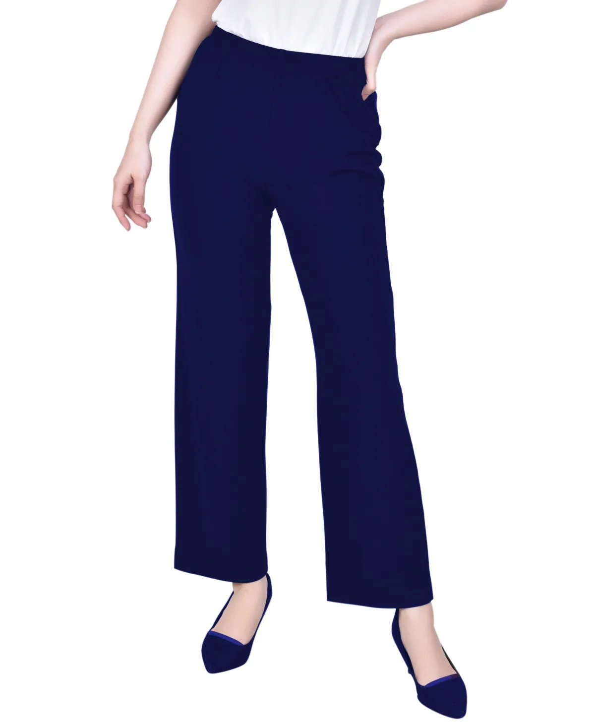 Pull on Slim Leg Pants by Ny Collection