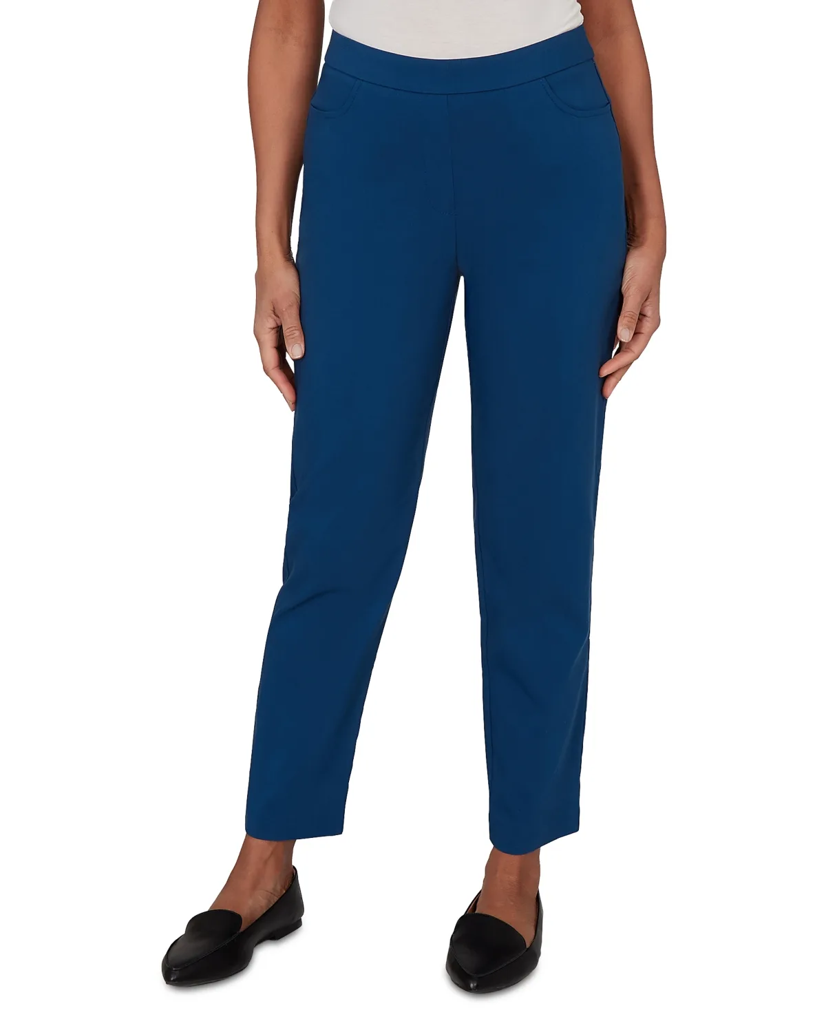 Colored Allure Stretch Short-Length Pants by Alfred Dunner