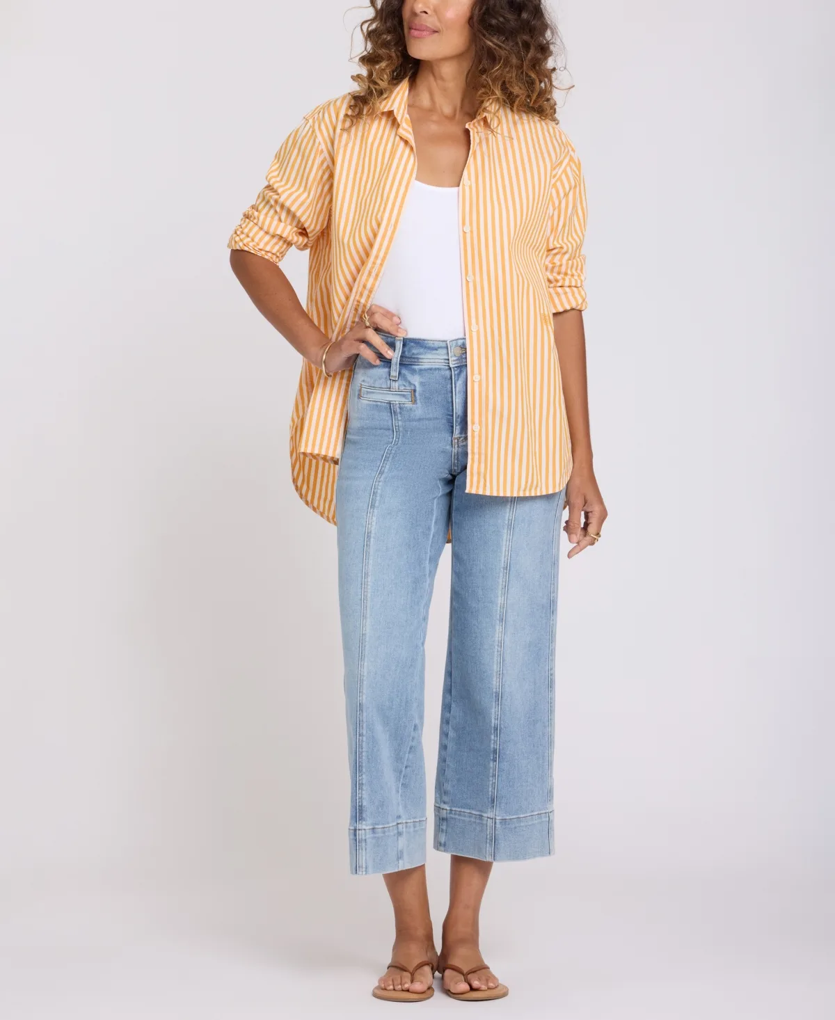 Teresa Wide-Leg Ankle Jeans with Lift Tuck Technology by Nydj