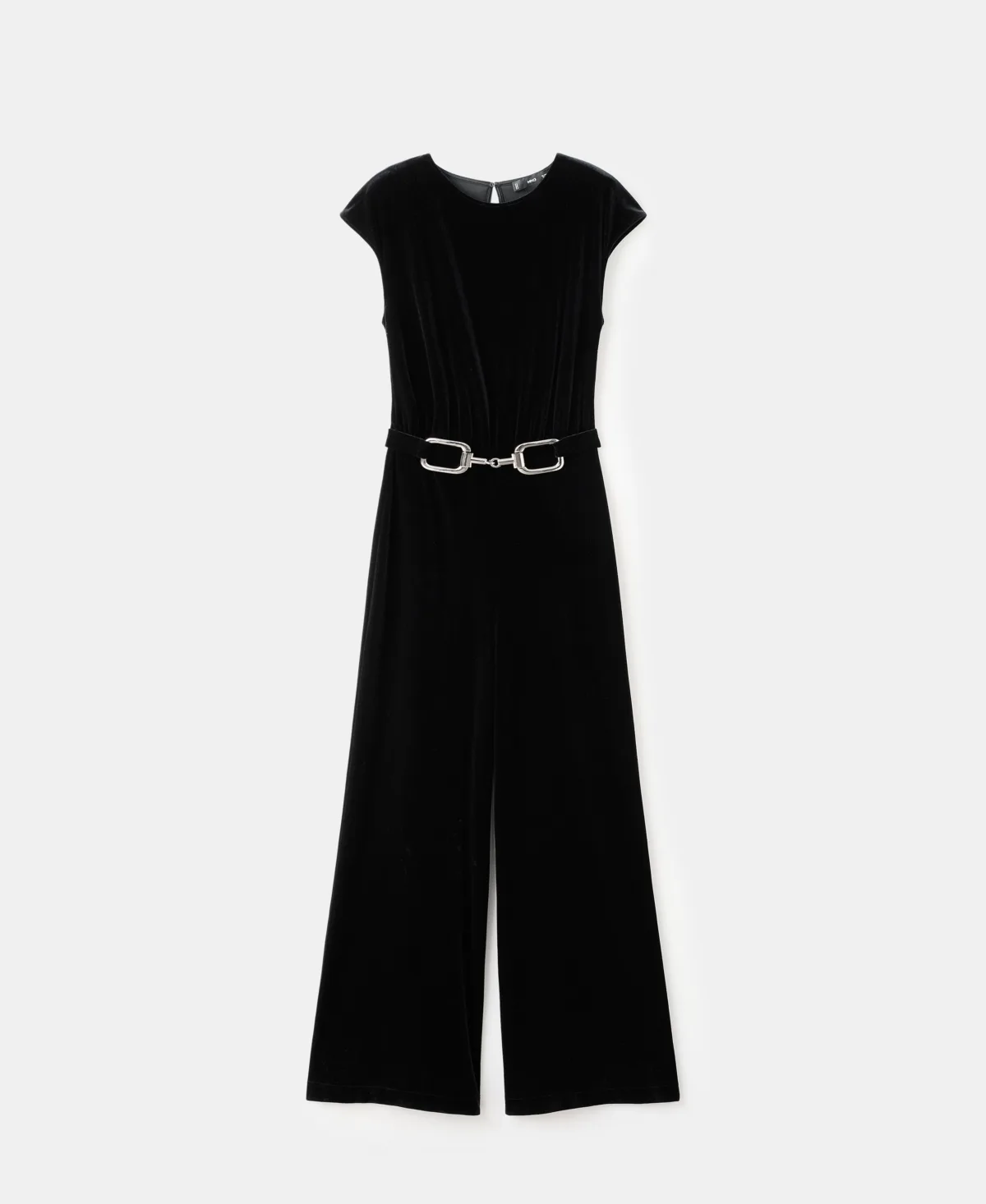 Velvet Belt Jumpsuit by Mango