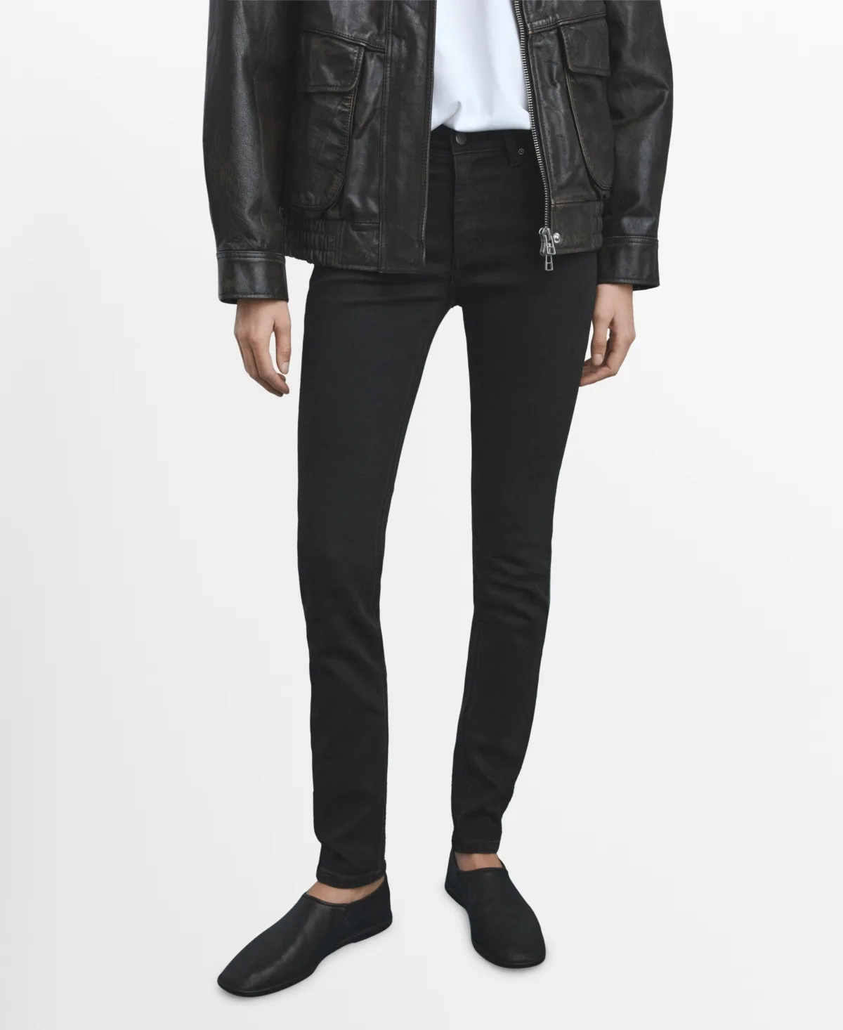Mid-Rise Skinny Jeans by Mango