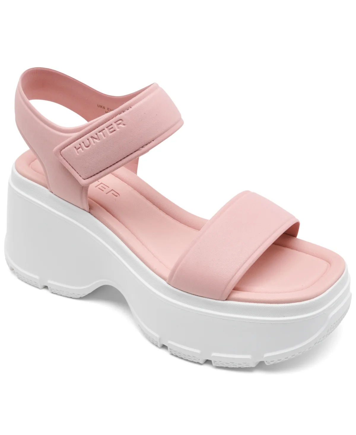 Abel Square Toe Wedge Casual Sandals by Hunter