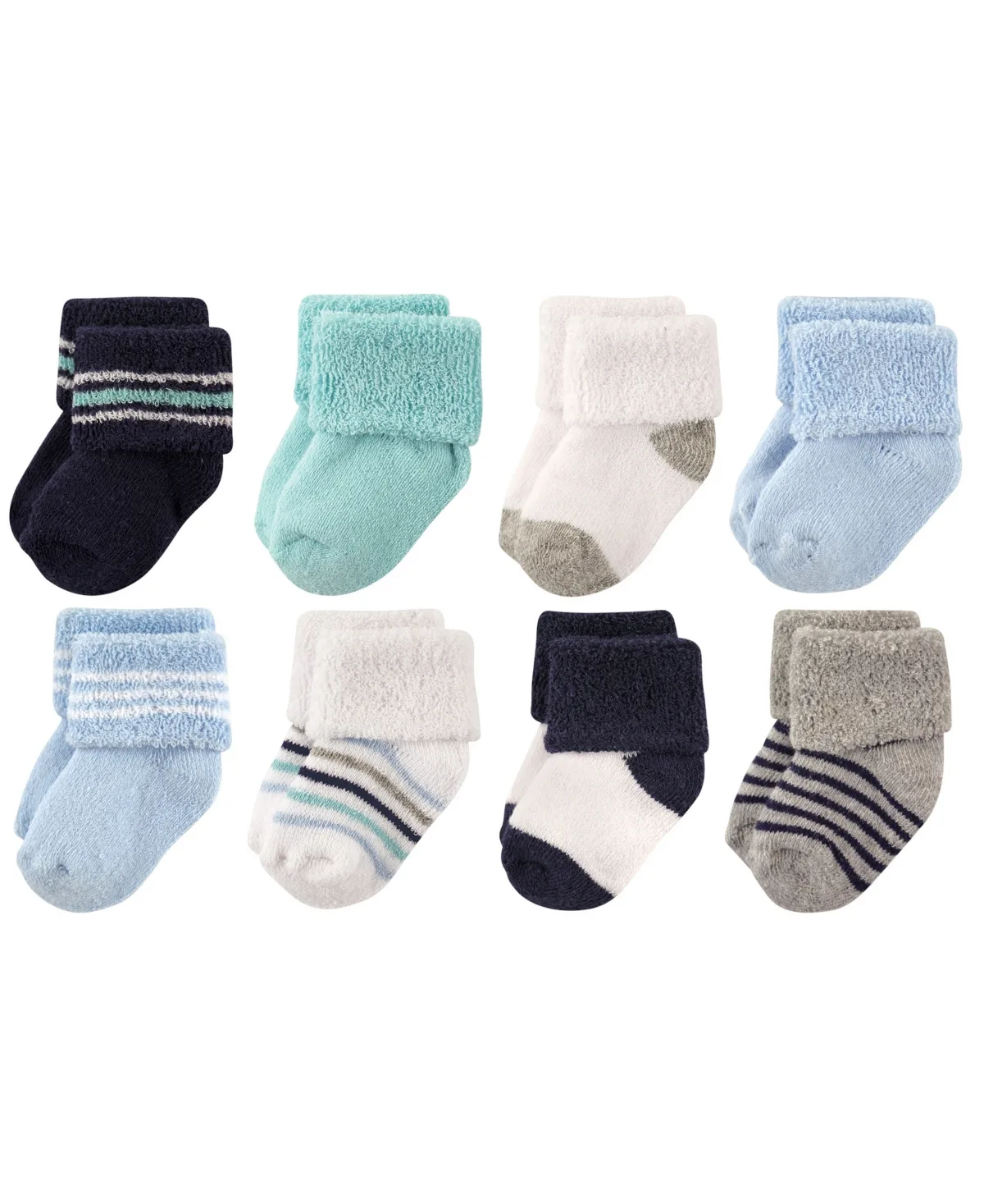 Soft Terry Knit Booties by Luvable Friends