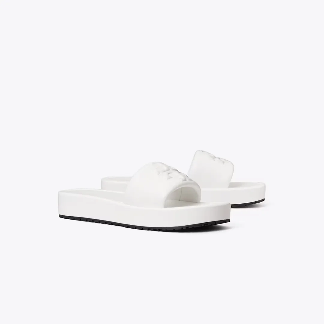 Double T Burch Platform Slide by Tory Burch