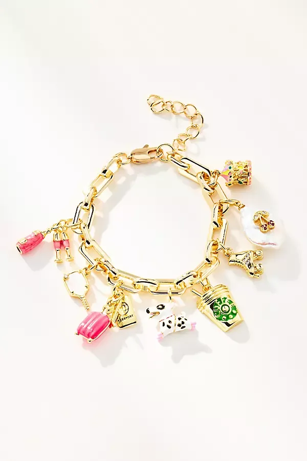 Jet Setter Charm Bracelet by Boxbar