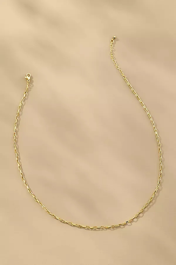 Tiny Link Paperclip Chain Necklace