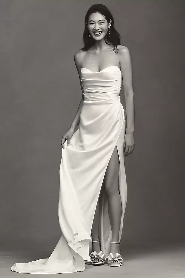 Jenny by Jenny Yoo Angelina Sweetheart Satin Wedding Gown by Jenny Yoo
