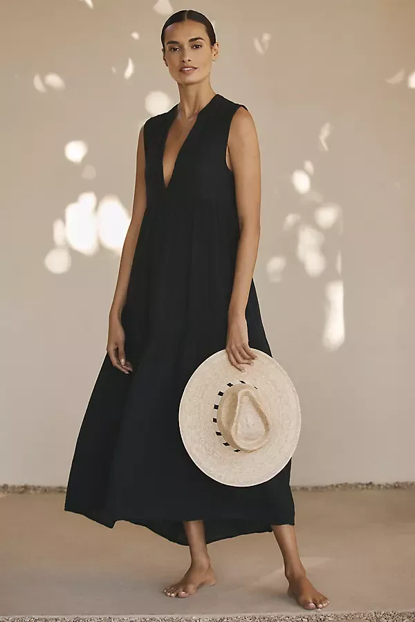 Kallie 100% Cotton Gauze Midi Dress
