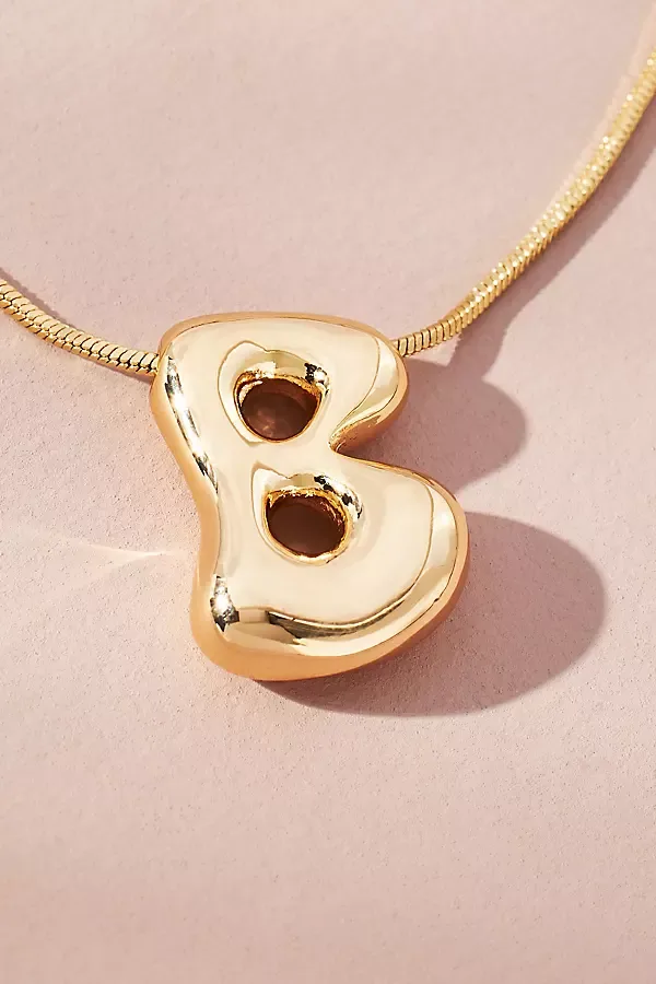 Bubble Initial Necklace
