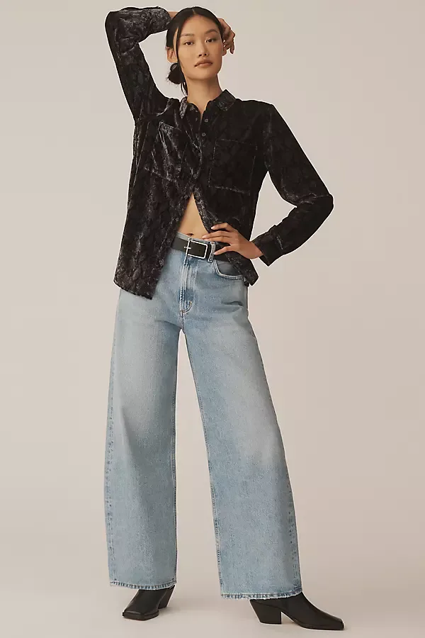 Low Curve Mid-Rise Taper Jeans by AGOLDE