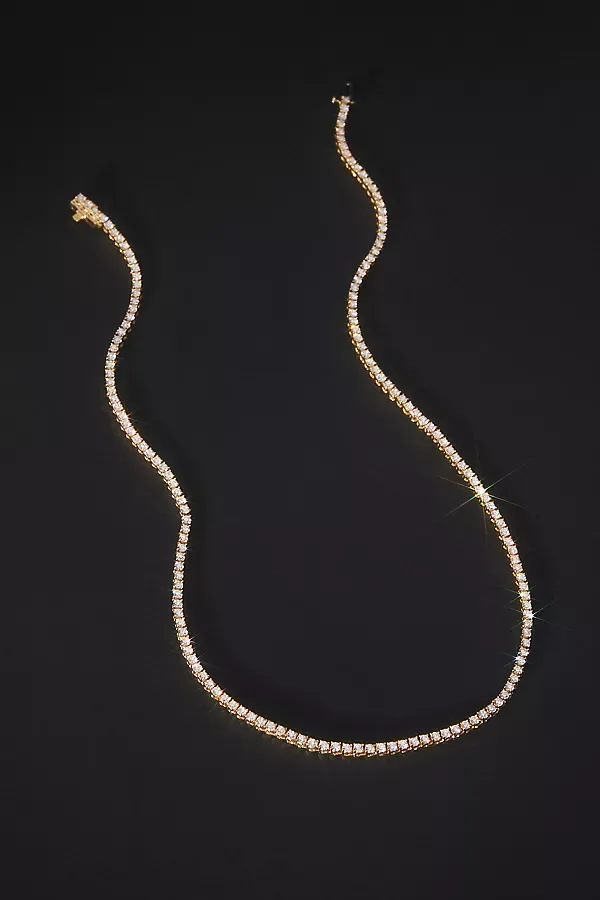 Classic 4-Prong Diamond Tennis Necklace by Fine Diamonds by Anthropologie