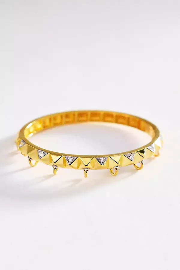 Sapphire Armor Hinge Cuff Bracelet