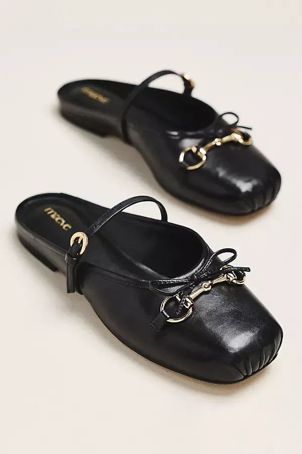 Horsebit Mule Ballet Flats by Maeve