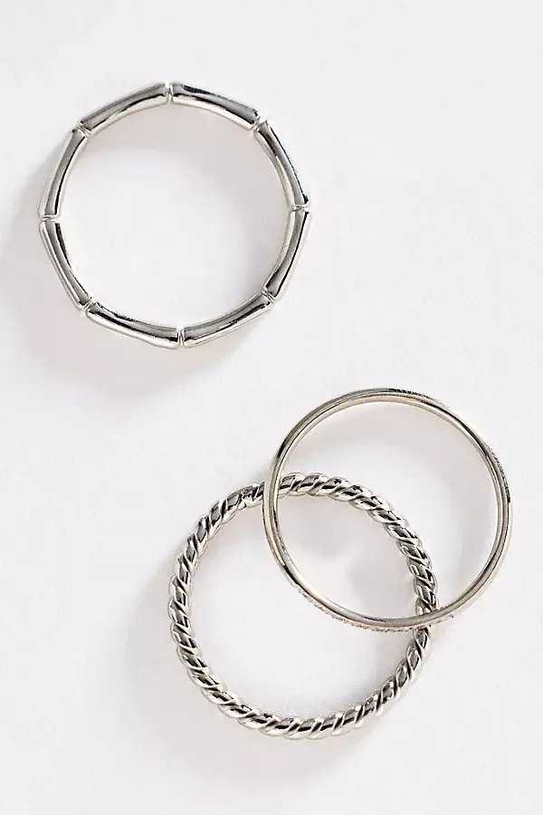Water-Resistant Rings, Set of 3 by By Anthropologie