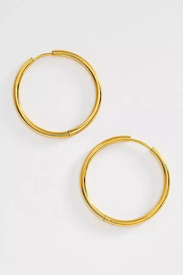 Water-Resistant Hoop Earrings