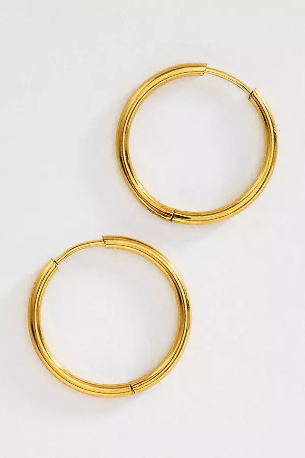 Water Resistant Classic Hoop Earrings