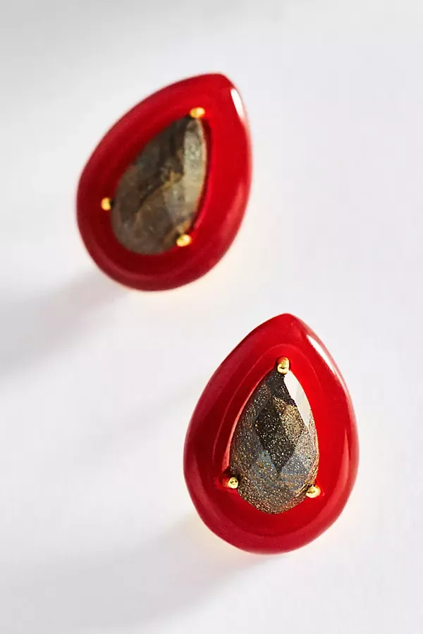 Teardrop Post Earrings