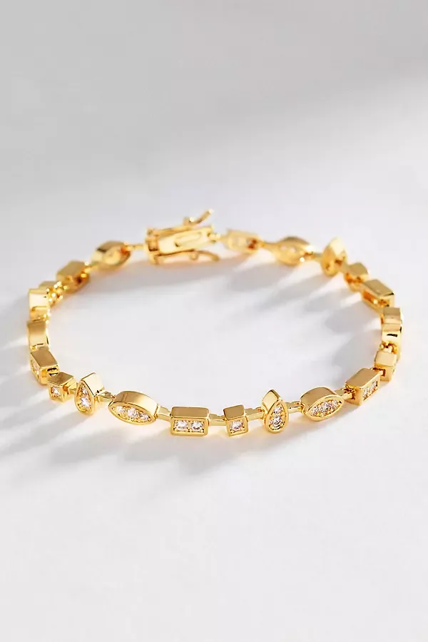 Cubic Zirconia Bracelet by By Anthropologie