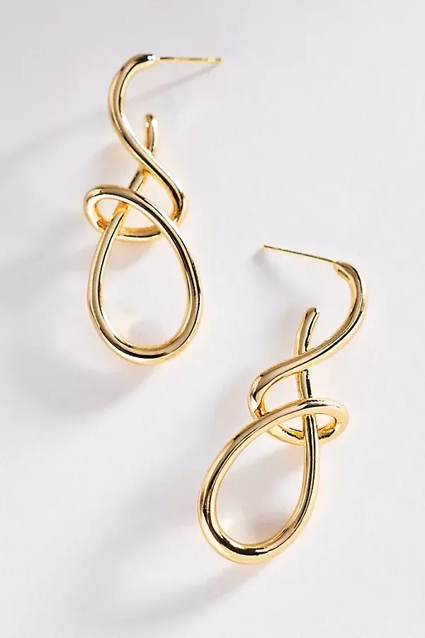 Abstract Knot Earrings by By Anthropologie