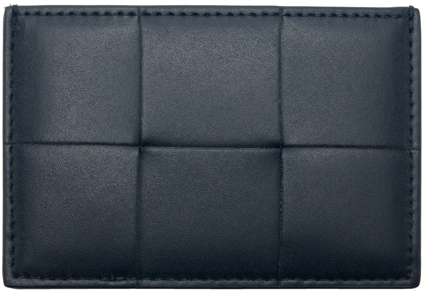 Blue & Red Cassette Credit Card Holder by Bottega Veneta