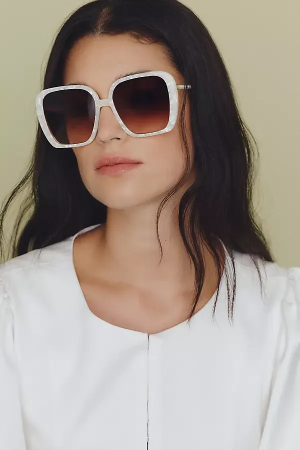 Athens Mother of Pearl Sunglasses by Lele Sadoughi