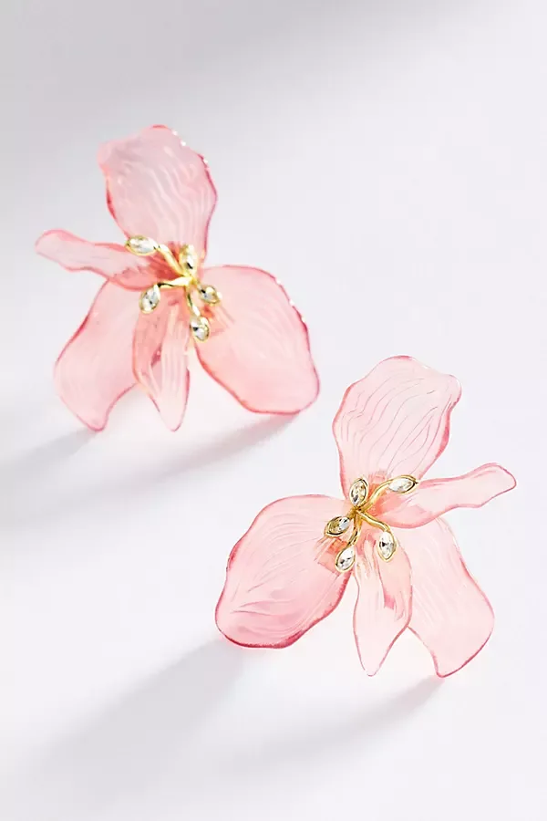 Sculpted Floral Earrings by By Anthropologie