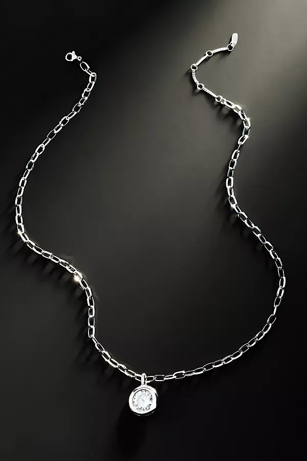 Demi-Fine Linked Chain Pendant Necklace