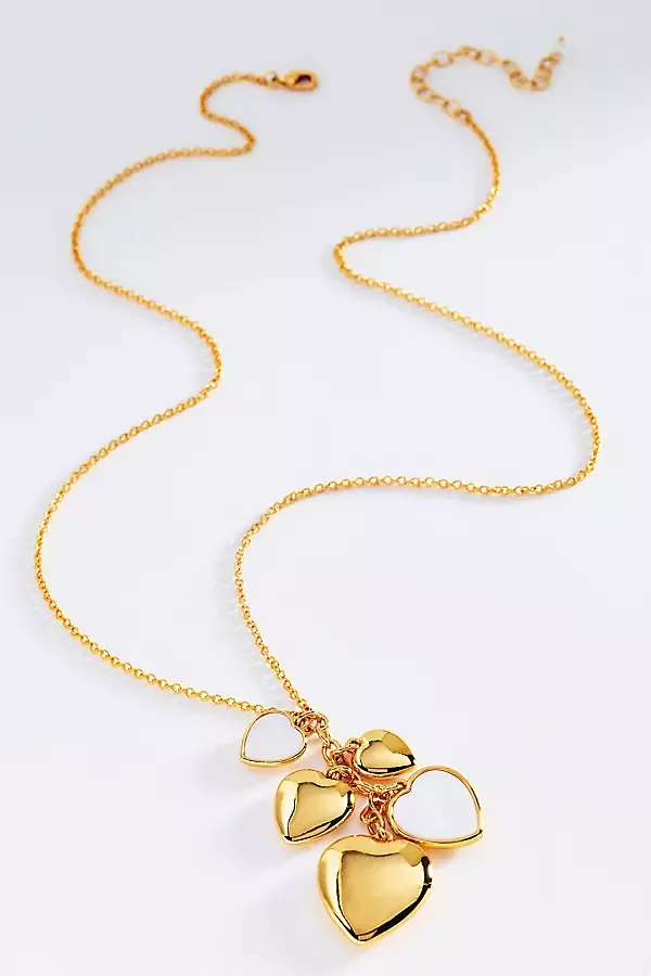 Heart Cluster Pendant Necklace by By Anthropologie
