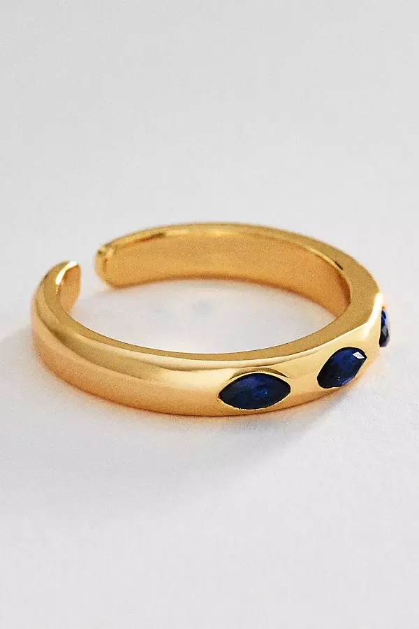 Marquise-Cut Crystal Ring