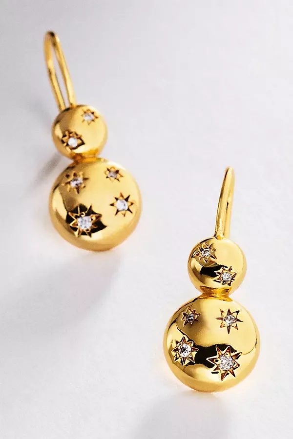 Double Bubble Drop Earrings by Goldbug Collection