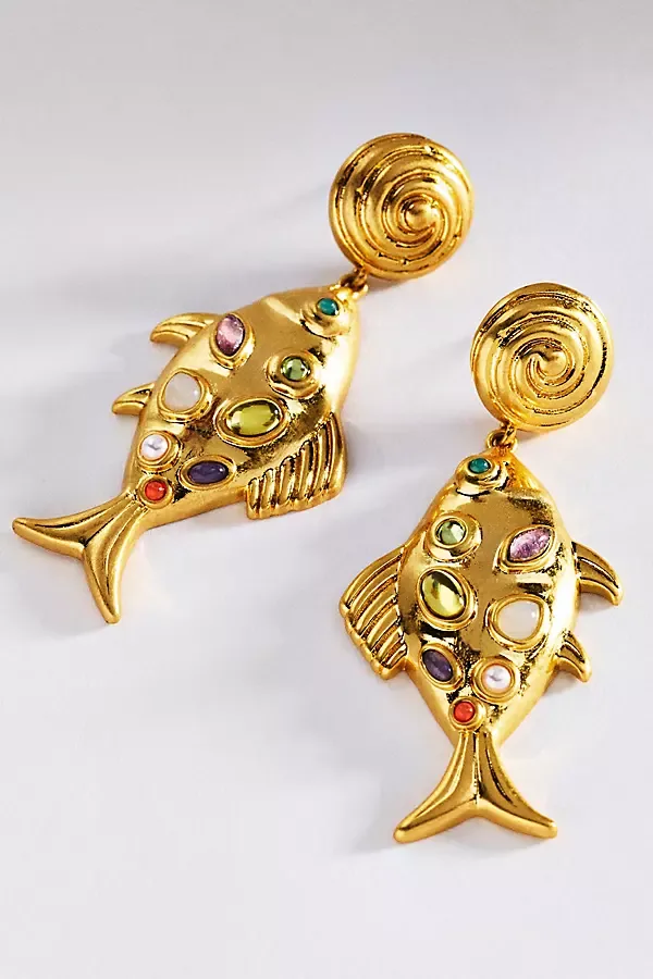 Kamari Fish Earrings by Loren Hope