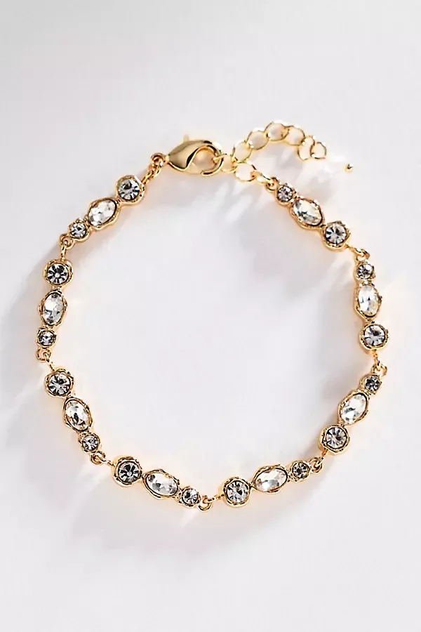 Mixed-Cut Crystal Bracelet