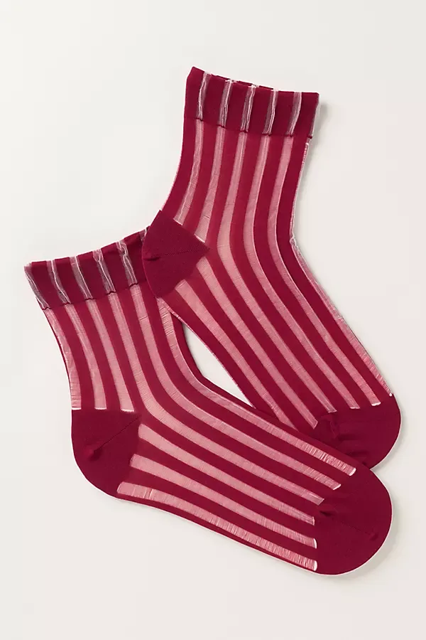 Sheer Crew Socks by Hansel From Basel