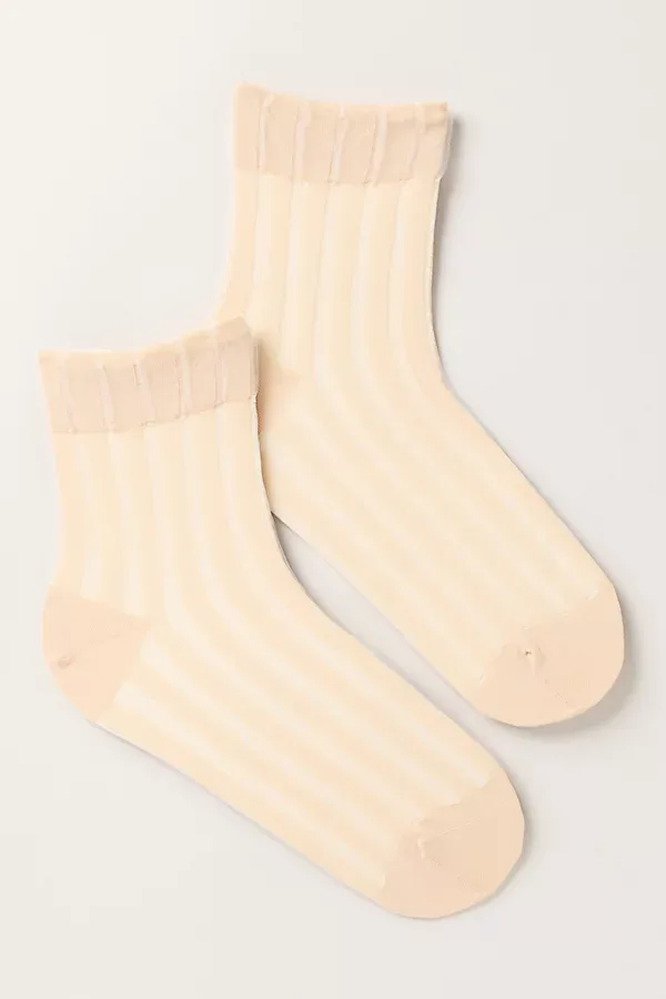 Sheer Crew Socks