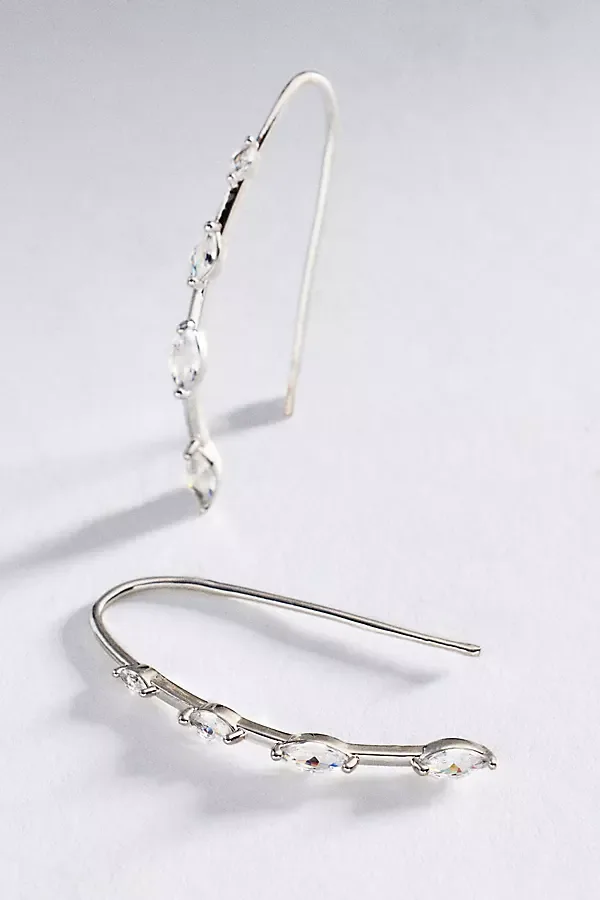 Crystal Threader Earrings by By Anthropologie