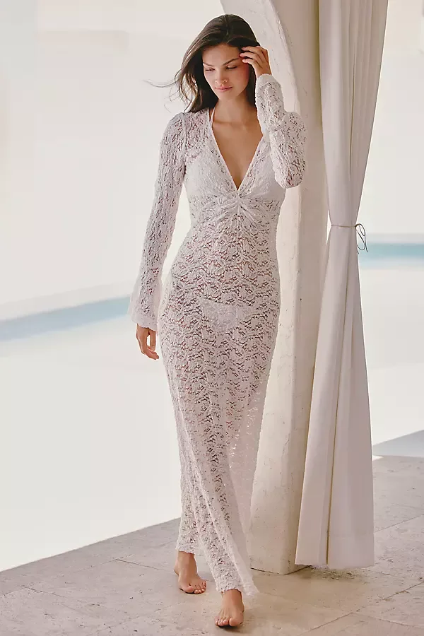 Lace Cover-Up Maxi Dress by Mare Mare
