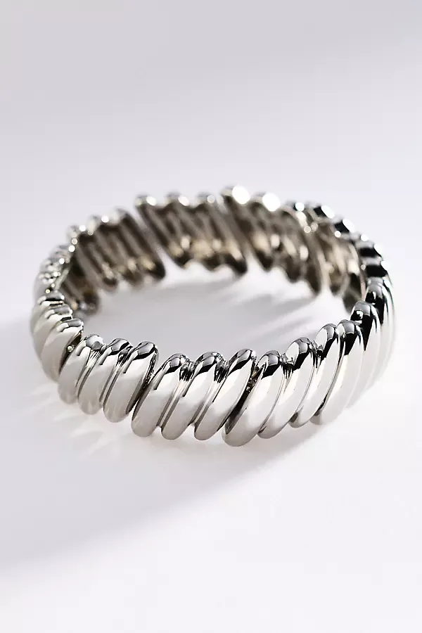 Textured Metal Stretch Bracelet by By Anthropologie
