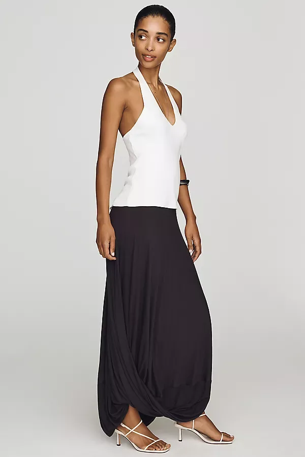 Knit Draped Midi Skirt by By Anthropologie