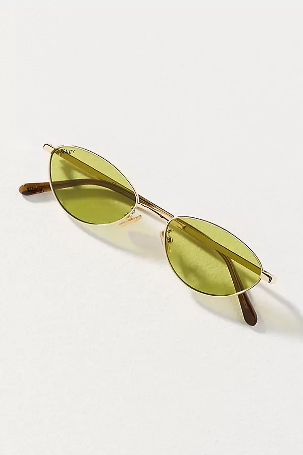 Small Winged Oval Metal Sunglasses by Reality Eyewear