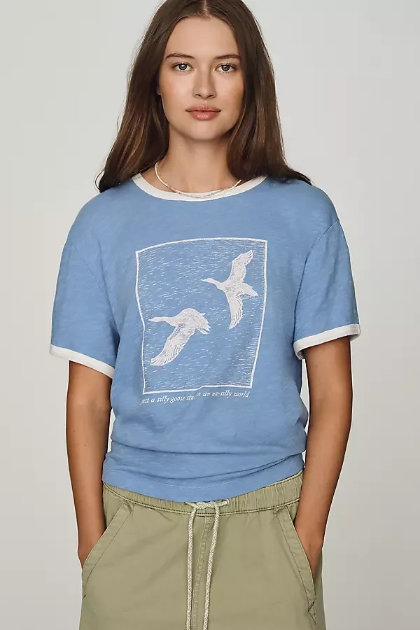 Cotton Heritage Ringer Tee by Pilcro