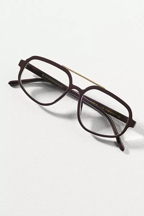 Acetate Aviator Readers by By Anthropologie
