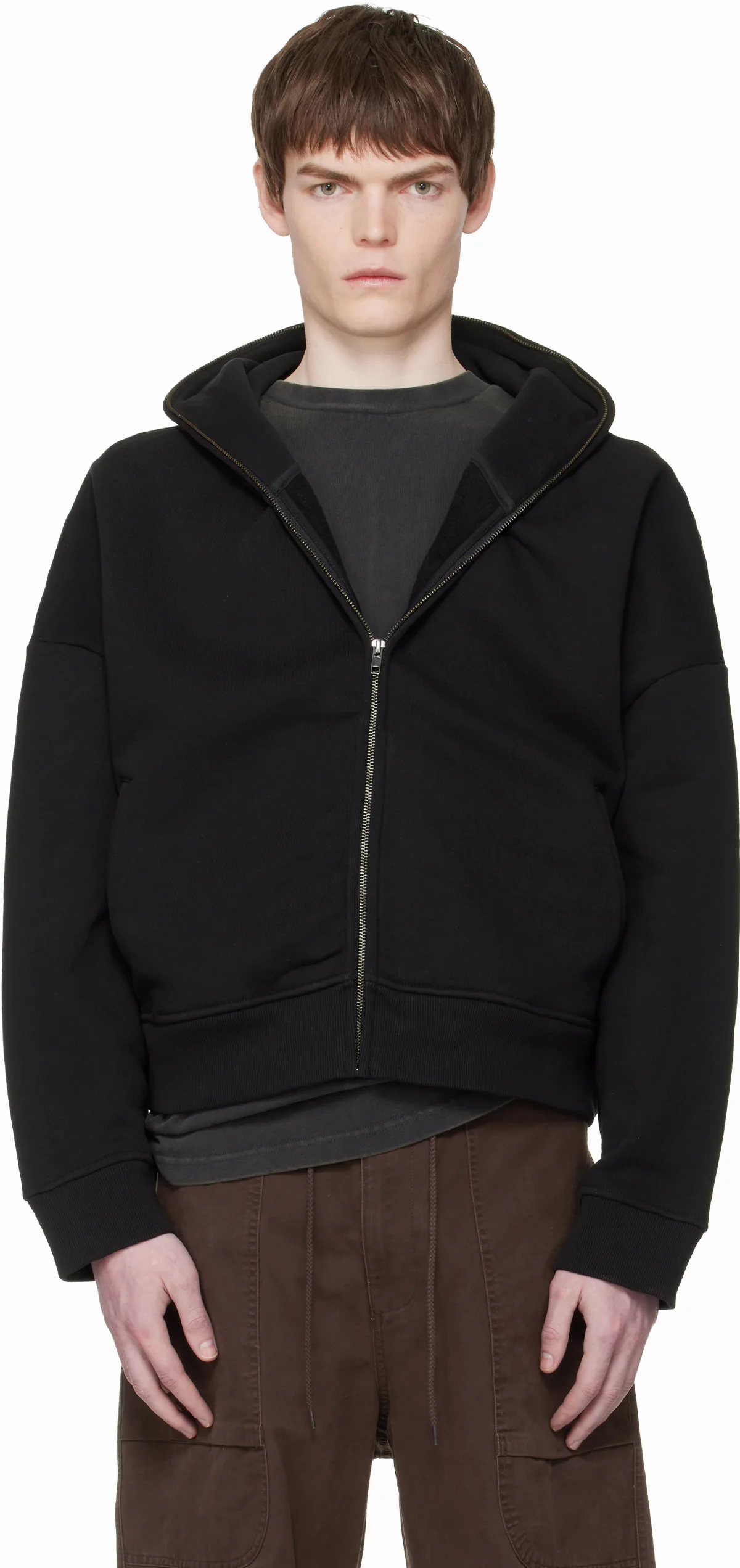Black Eternal Zip Hoodie
