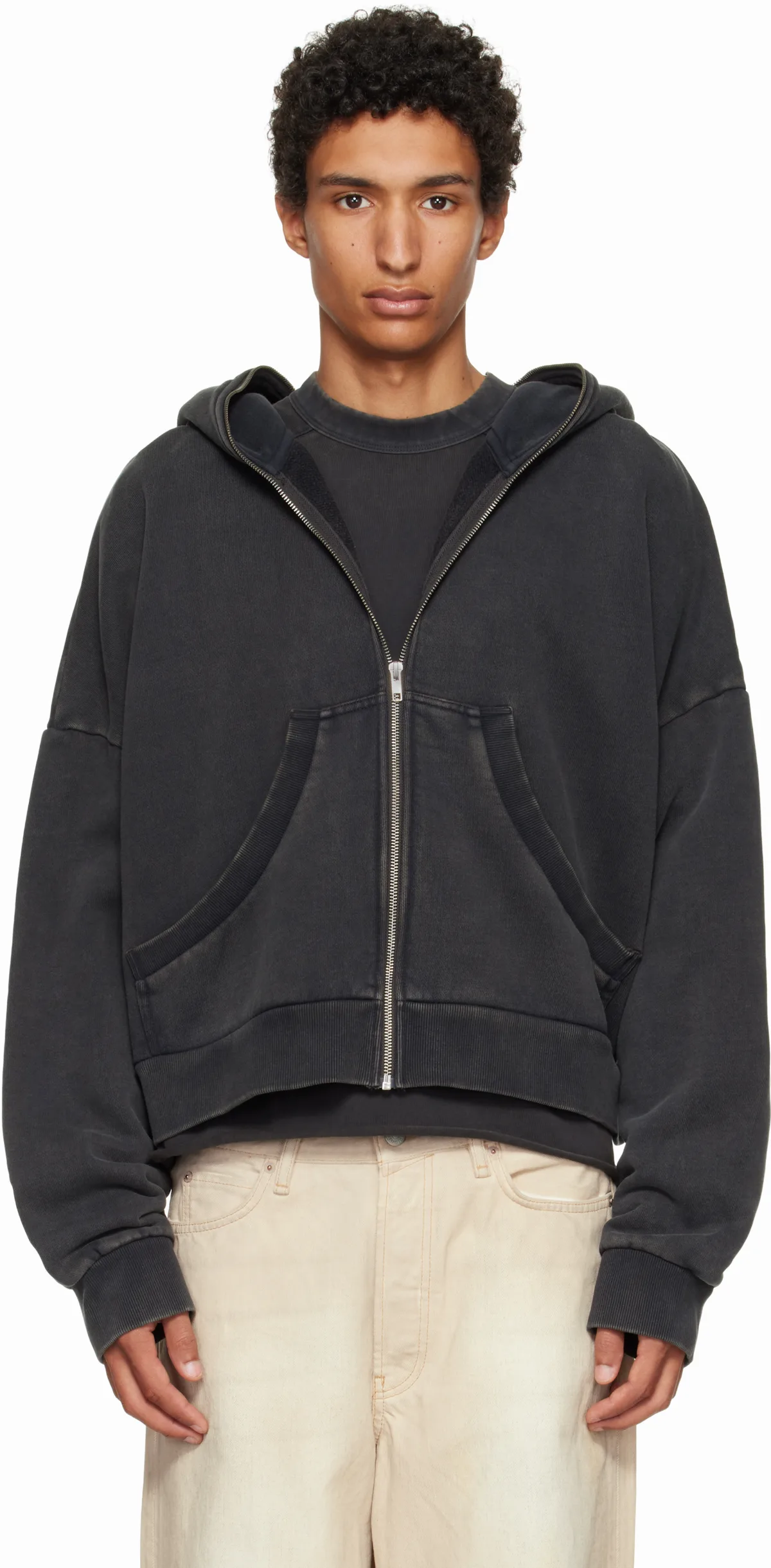 Black Eternal Zip Hoodie