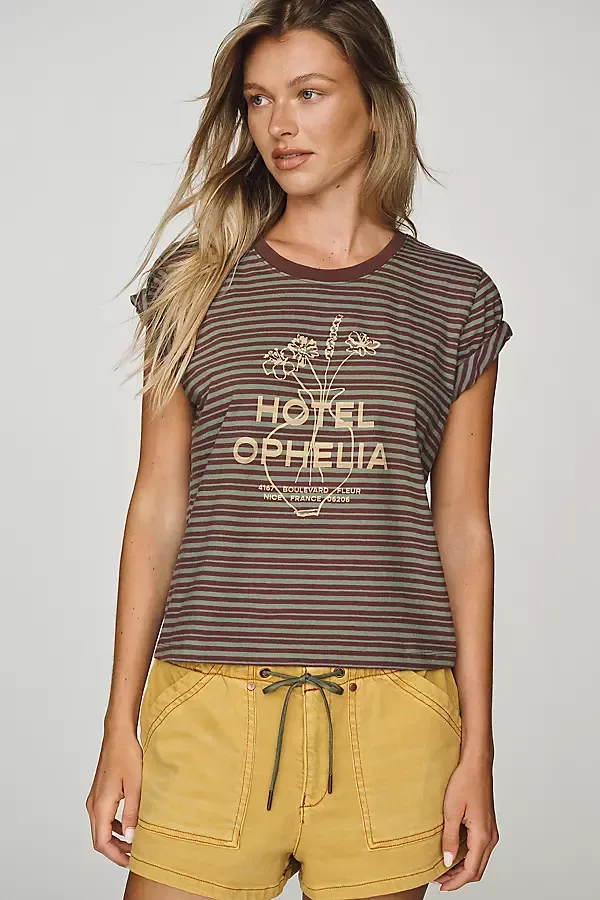 Hotel Ophelia Cotton Graphic Tee by By Anthropologie