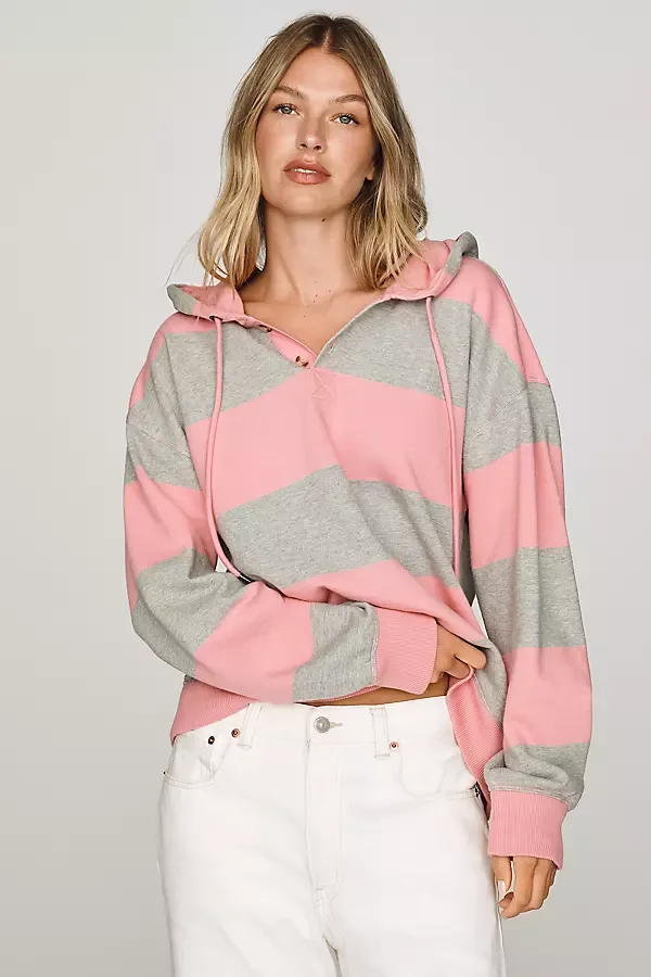 100% Cotton Relaxed Hoodie by Pilcro